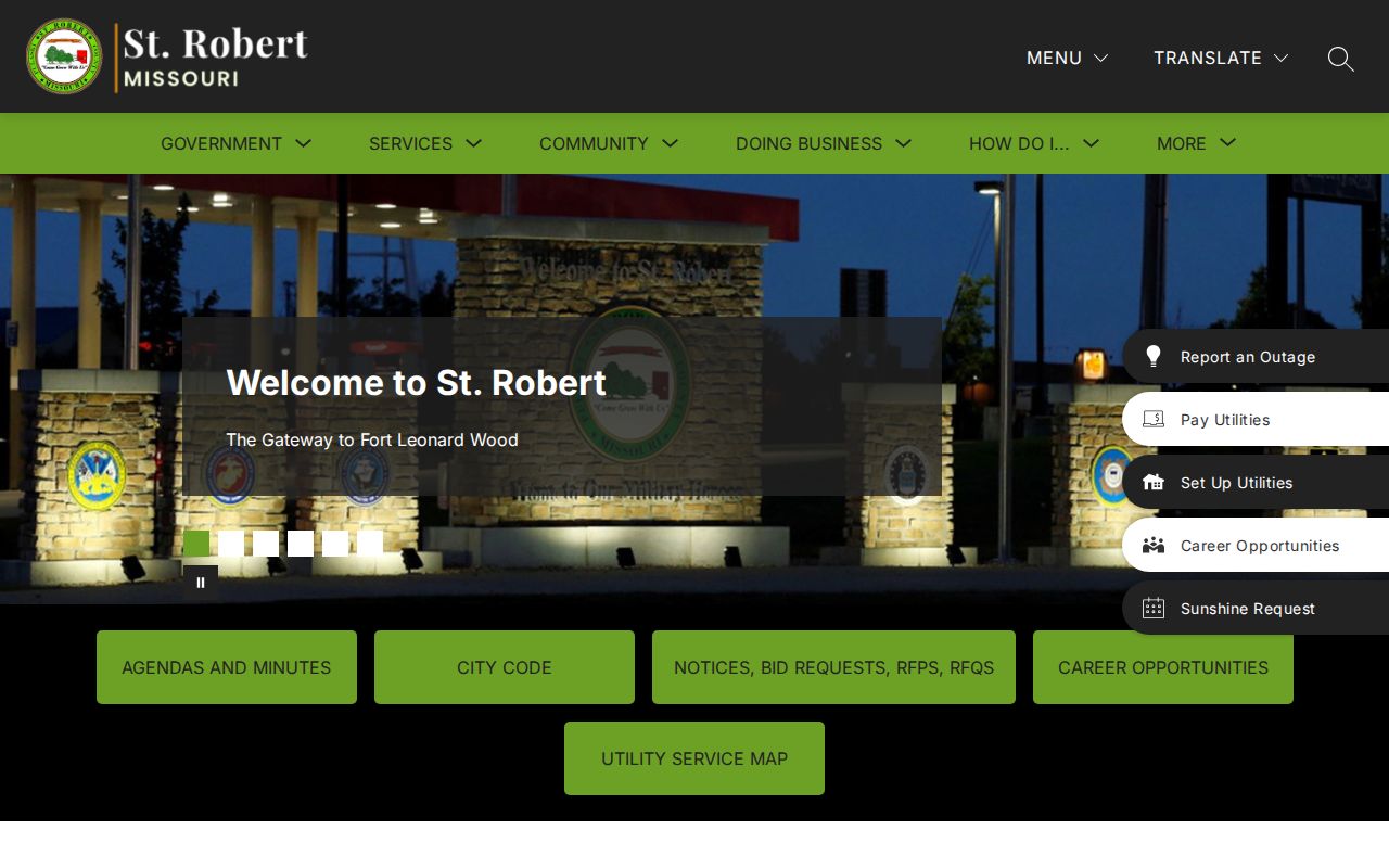 St. Robert criminal records office information on the official city website